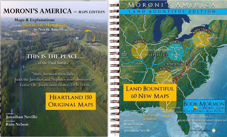 Moroni's America Maps Ed. & Land Bountiful Ed., by Rian Nelson, edited by Jonathan Neville